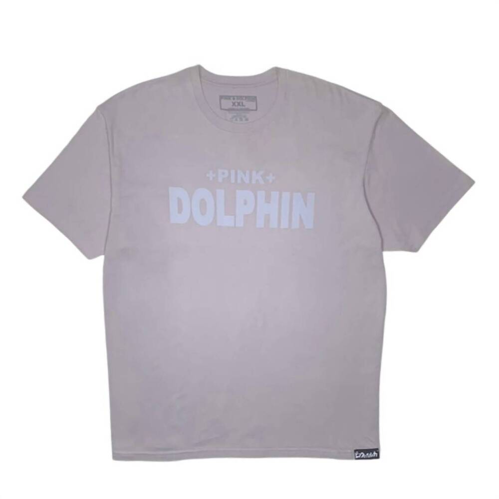 NEW PINK + DOLPHIN men's short sleeve t-shirt in grey